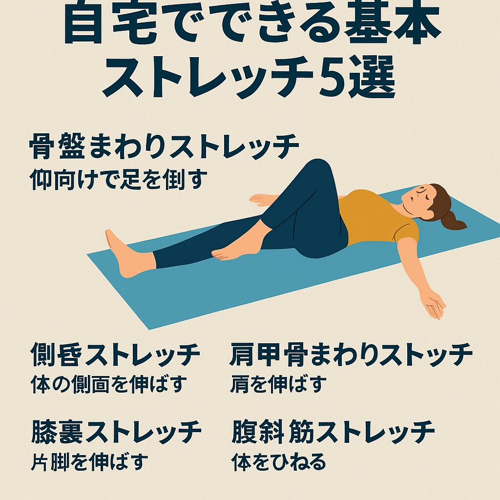 自宅でできる基本ストレッチ5選