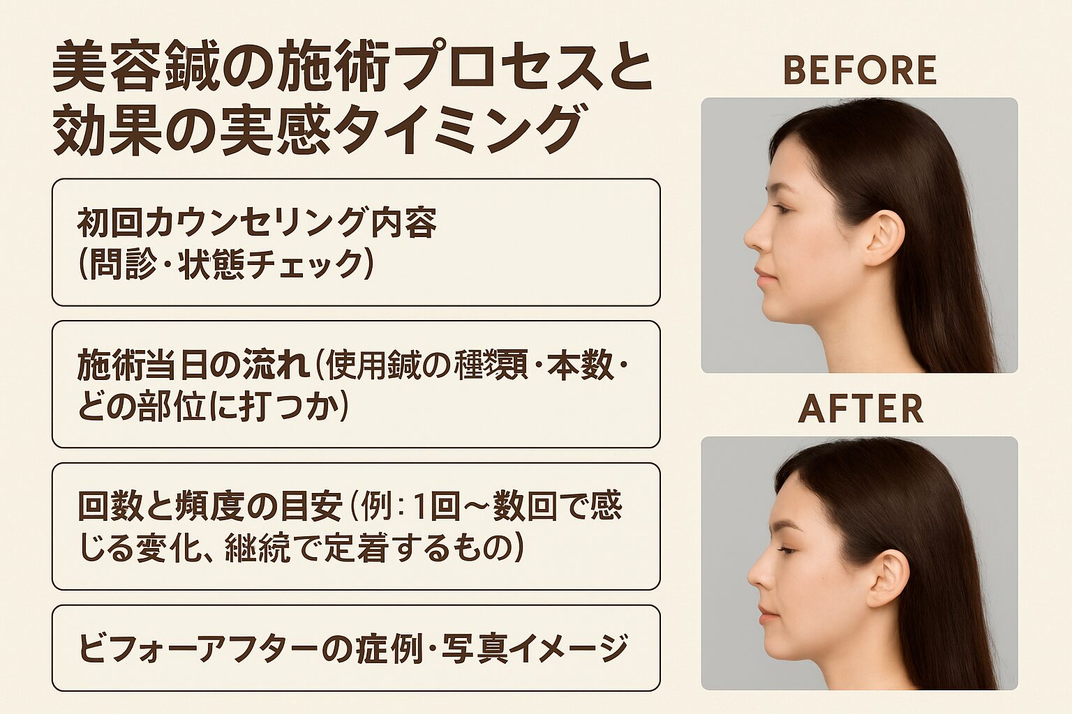 美容鍼の施術プロセスと効果の実感タイミング