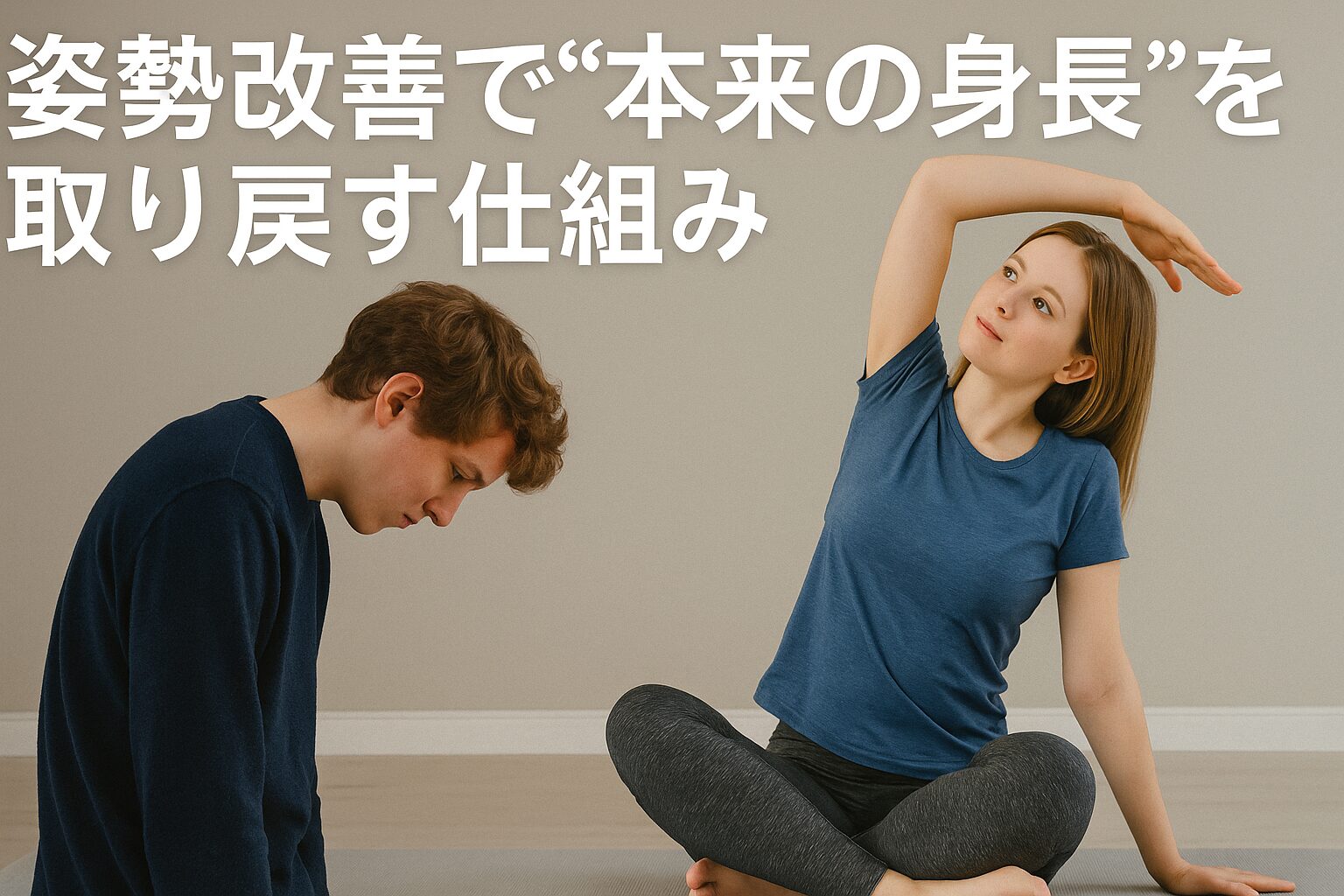 姿勢改善で“本来の身長”を取り戻す仕組み