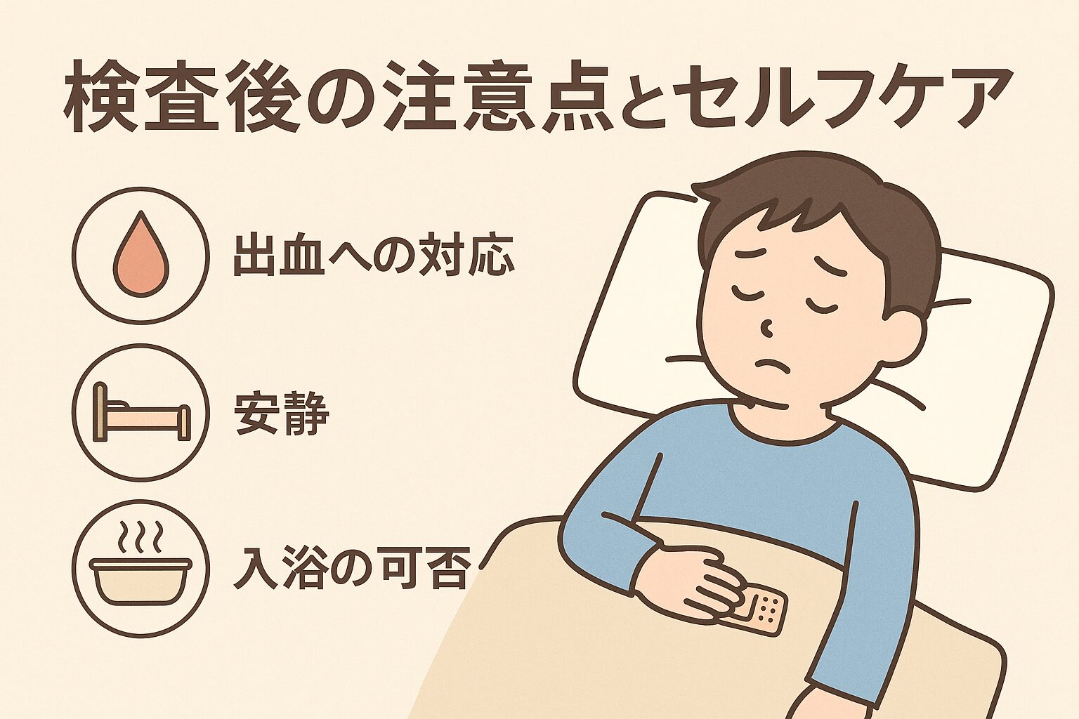 検査後の注意点とセルフケア