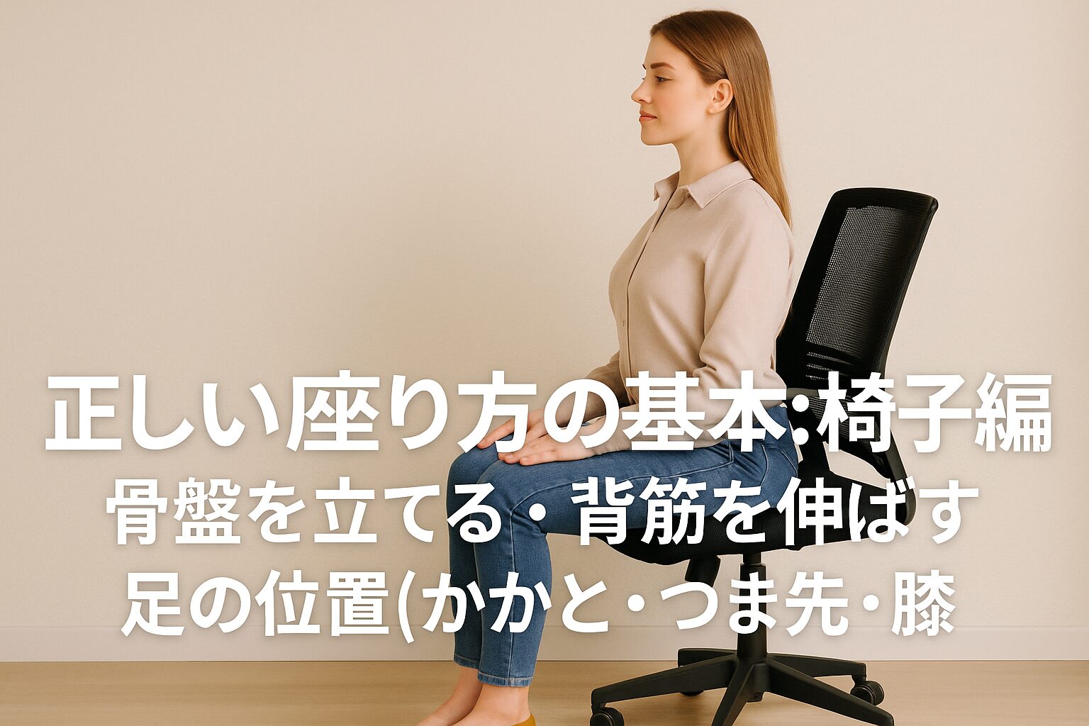 正しい座り方の基本：椅子編