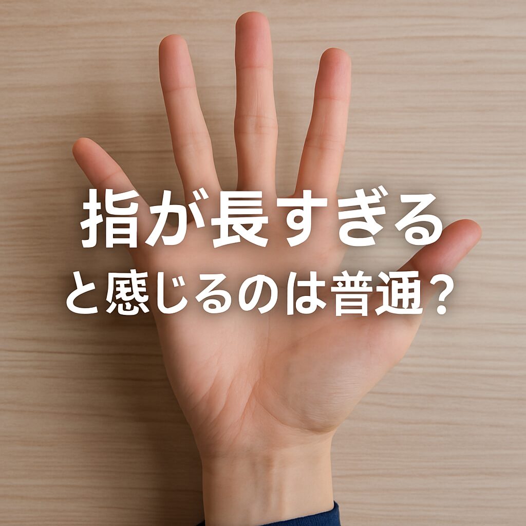 指が長すぎると感じるのは普通？見た目・比率・他者との比較