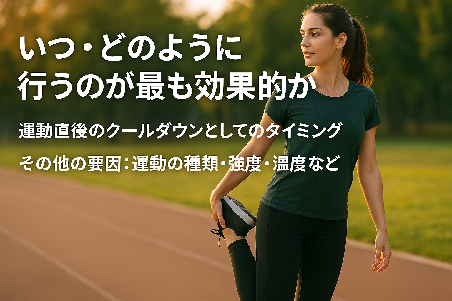 いつ・どのように行うのが最も効果的か