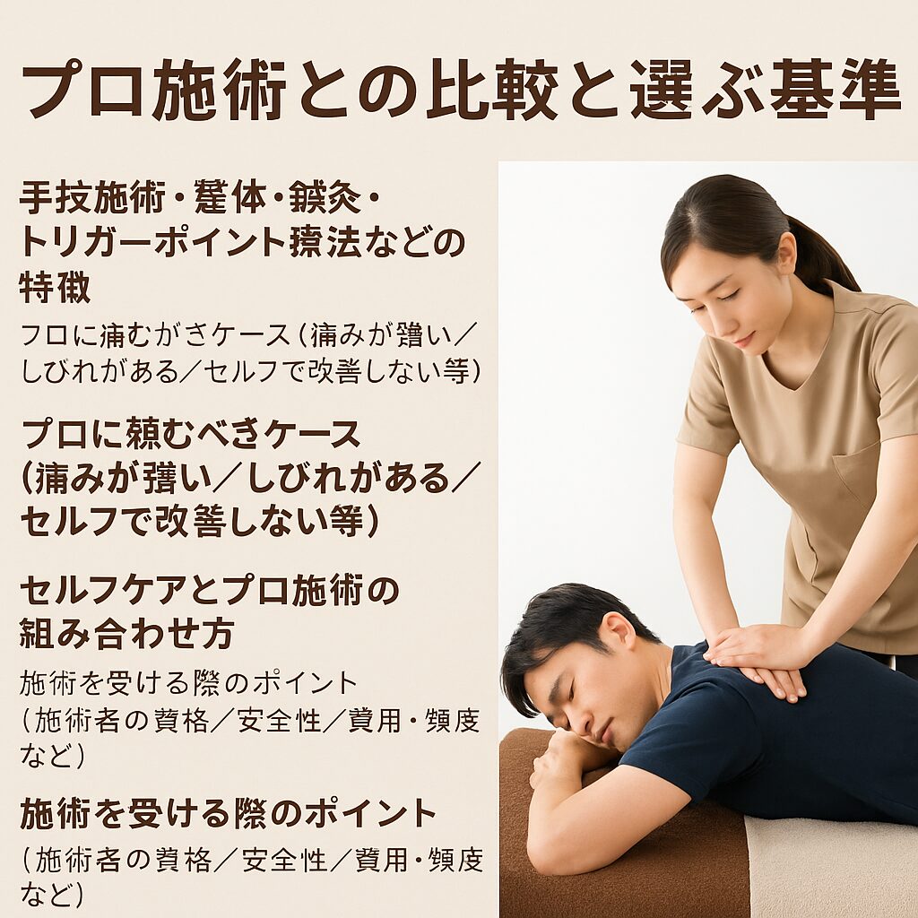 プロ施術との比較と選ぶ基準
