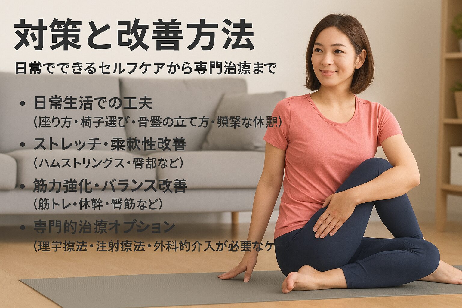 対策と改善方法 ― 日常でできるセルフケアから専門的な検査まで