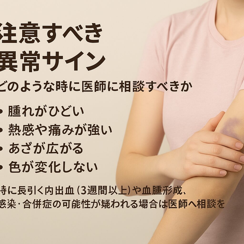 注意すべき異常サイン：どんな時に医師に相談すべきか
