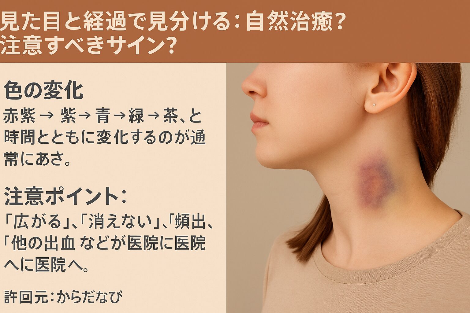見た目と経過で見分ける：自然改善？注意すべきサイン？