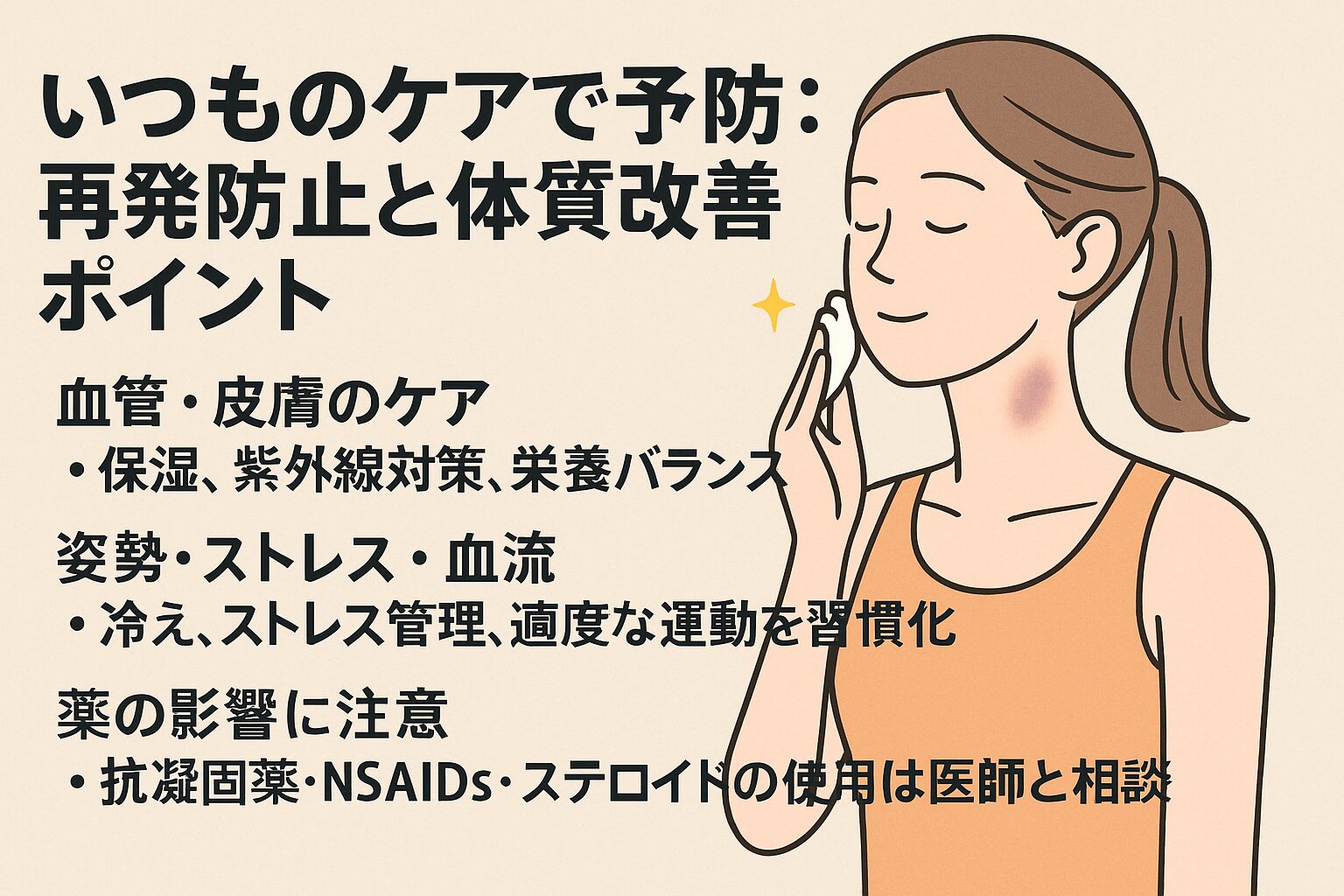 いつものケアで予防：再発防止と体質改善ポイント