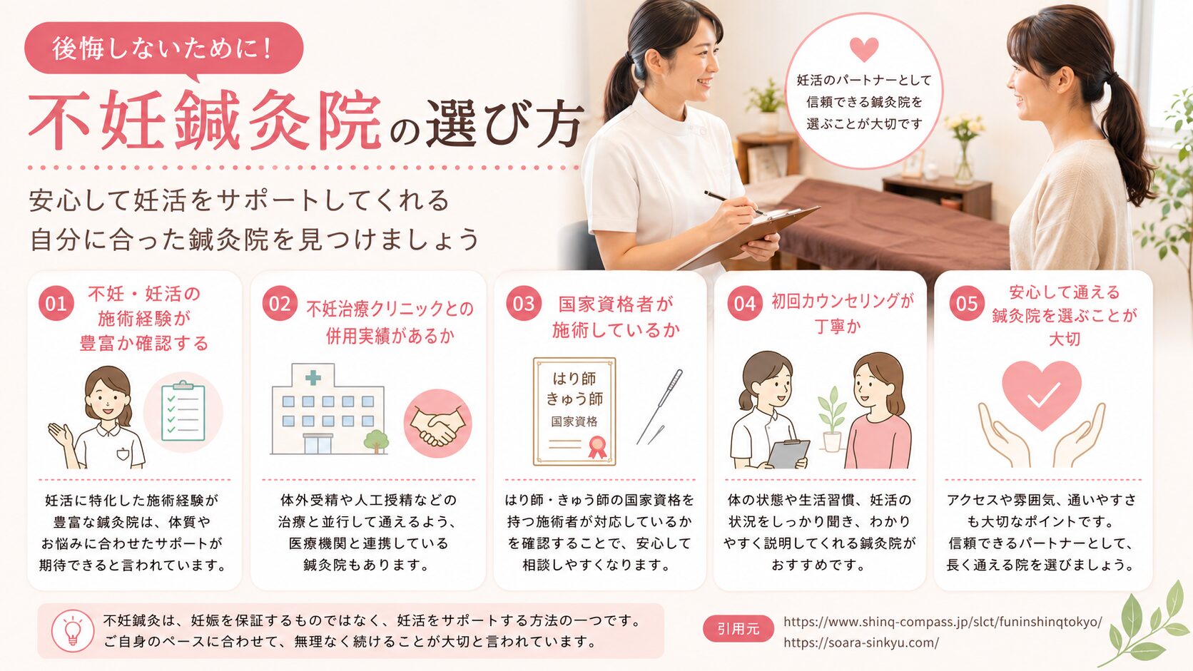 不妊鍼灸院の選び方
