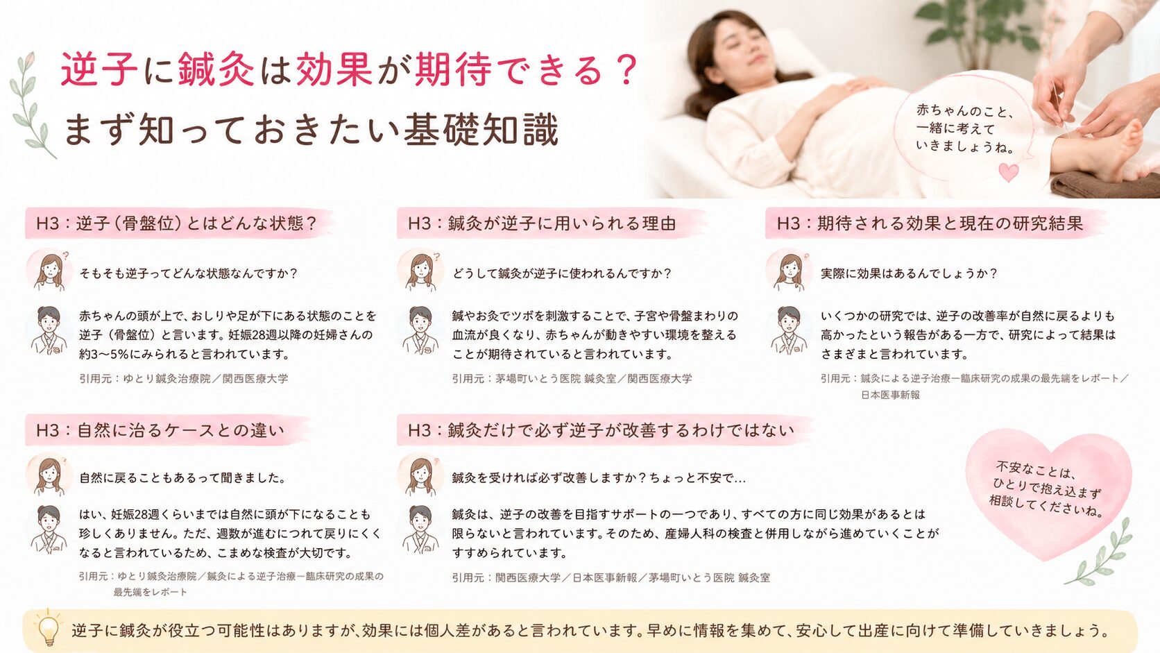 逆子に鍼灸は効果が期待できる?まず知っておきたい基礎知識