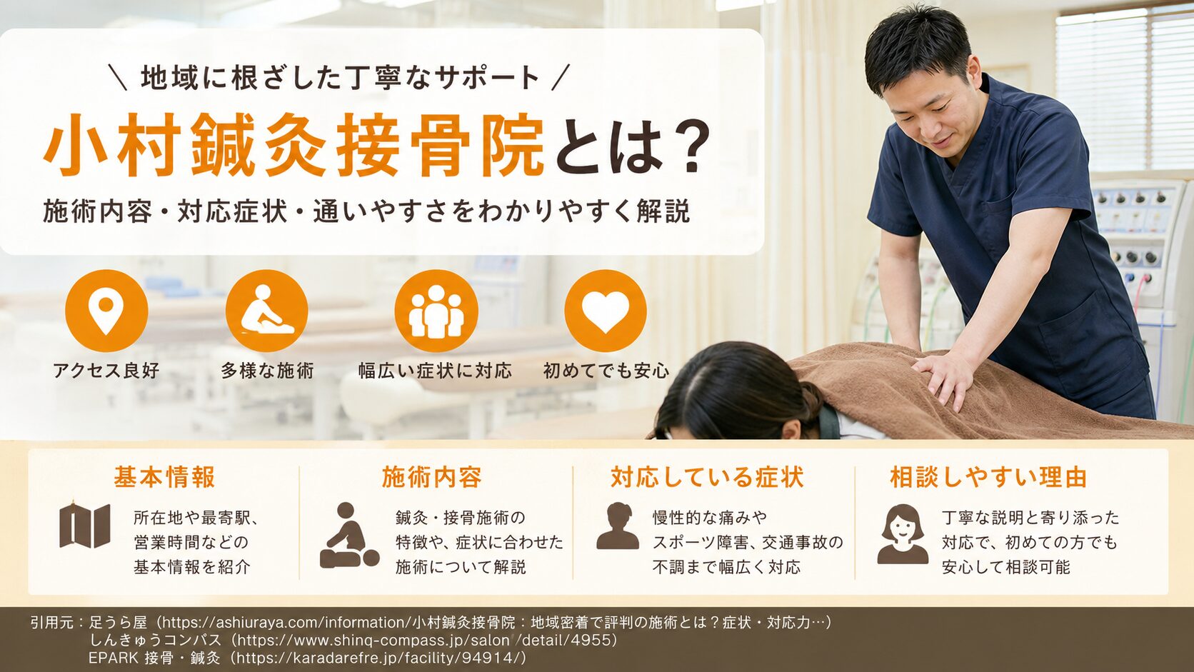 小村鍼灸接骨院とは?