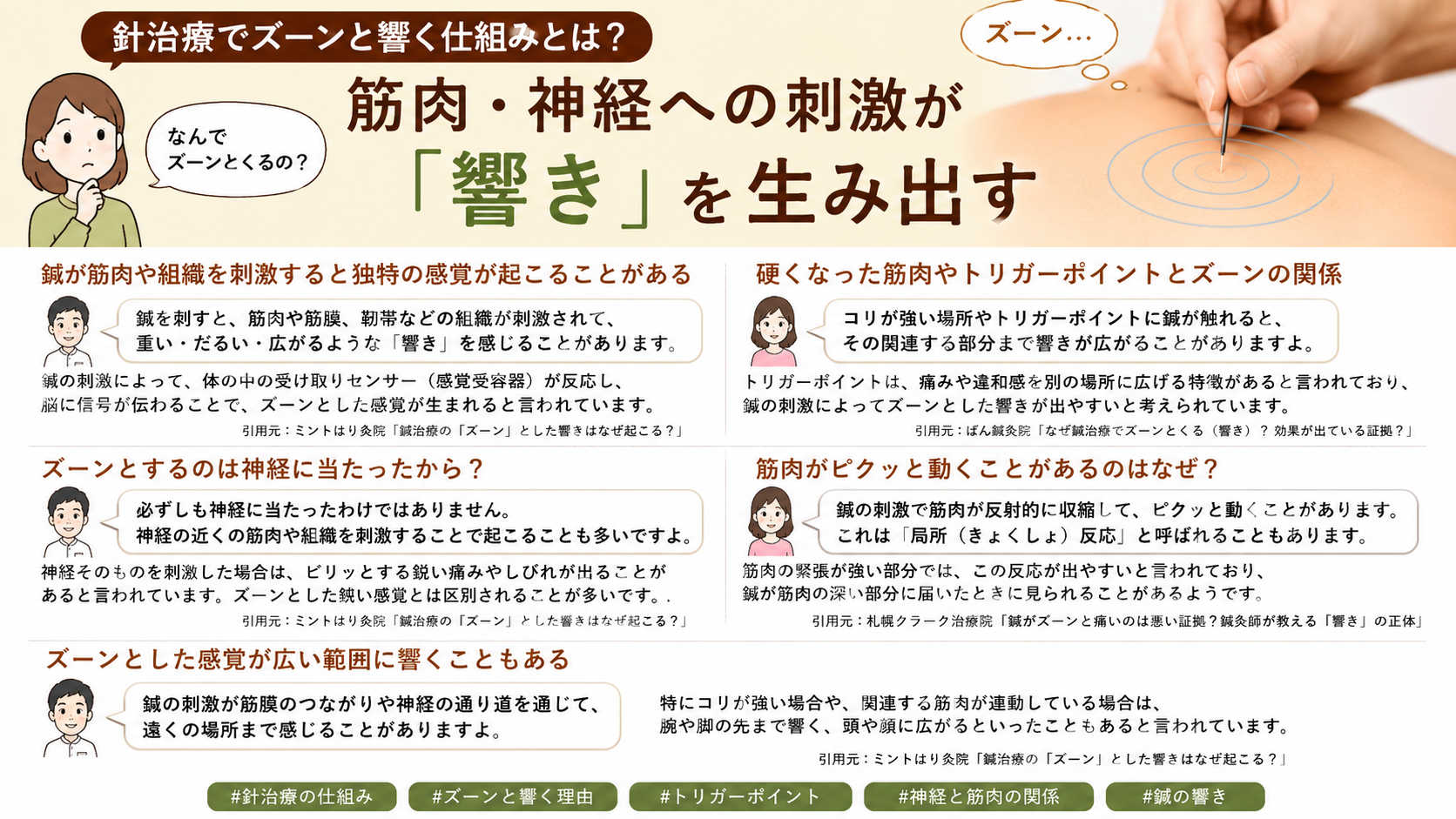 針治療でズーンと響く仕組みとは