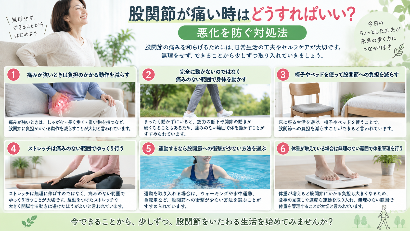 股関節が痛い時はどうすればいい?悪化を防ぐ対処法