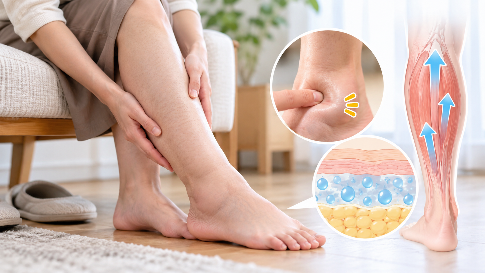 足のむくみとは?なぜ起こるのか