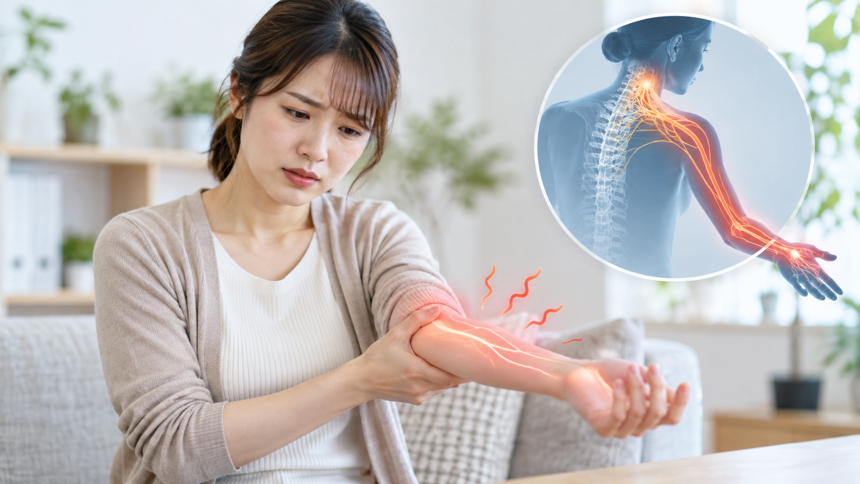 片方の腕がしびれる原因とは?まず確認したい症状の特徴