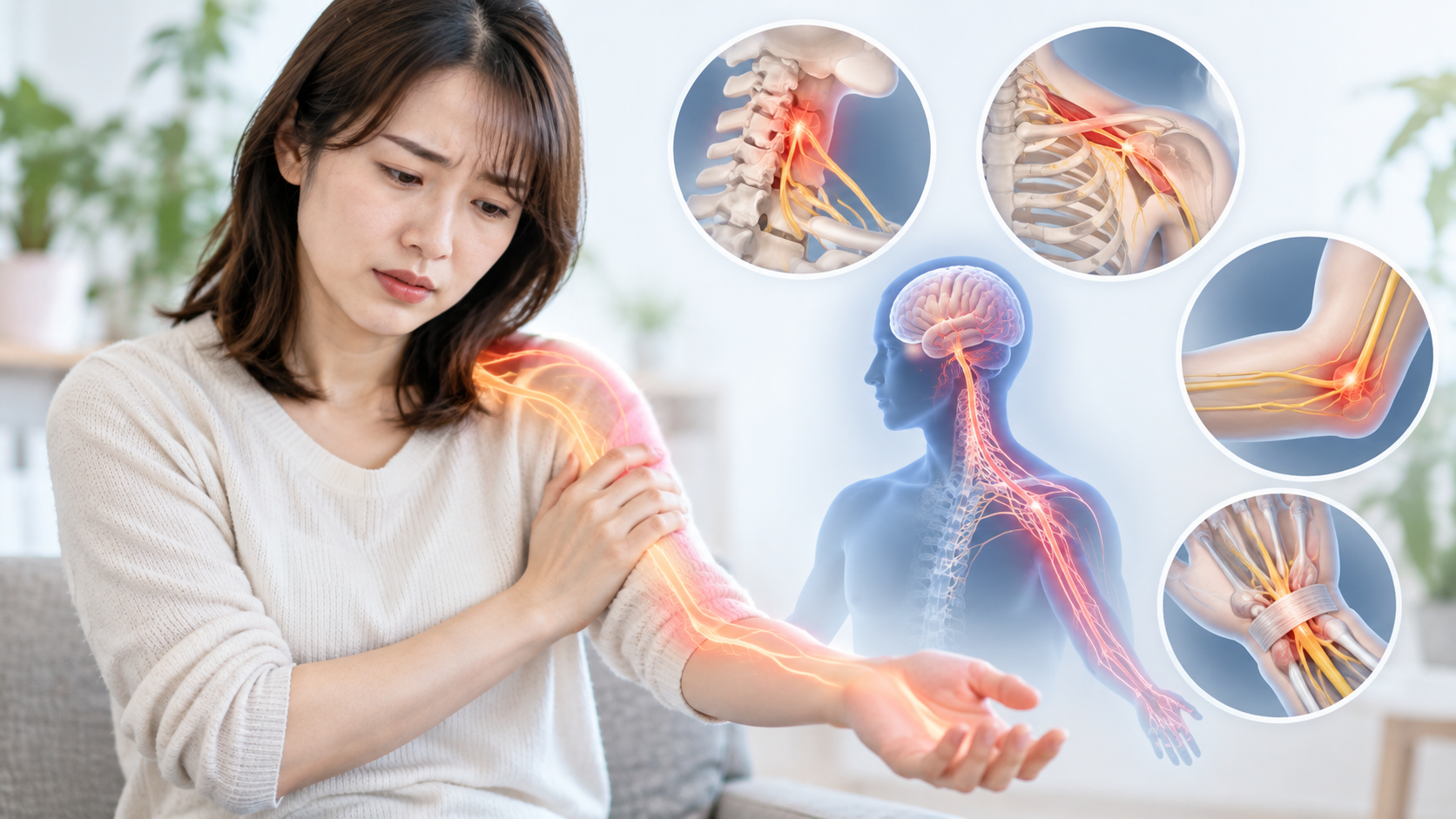 片方の腕がしびれるときに考えられる主な病気・原因
