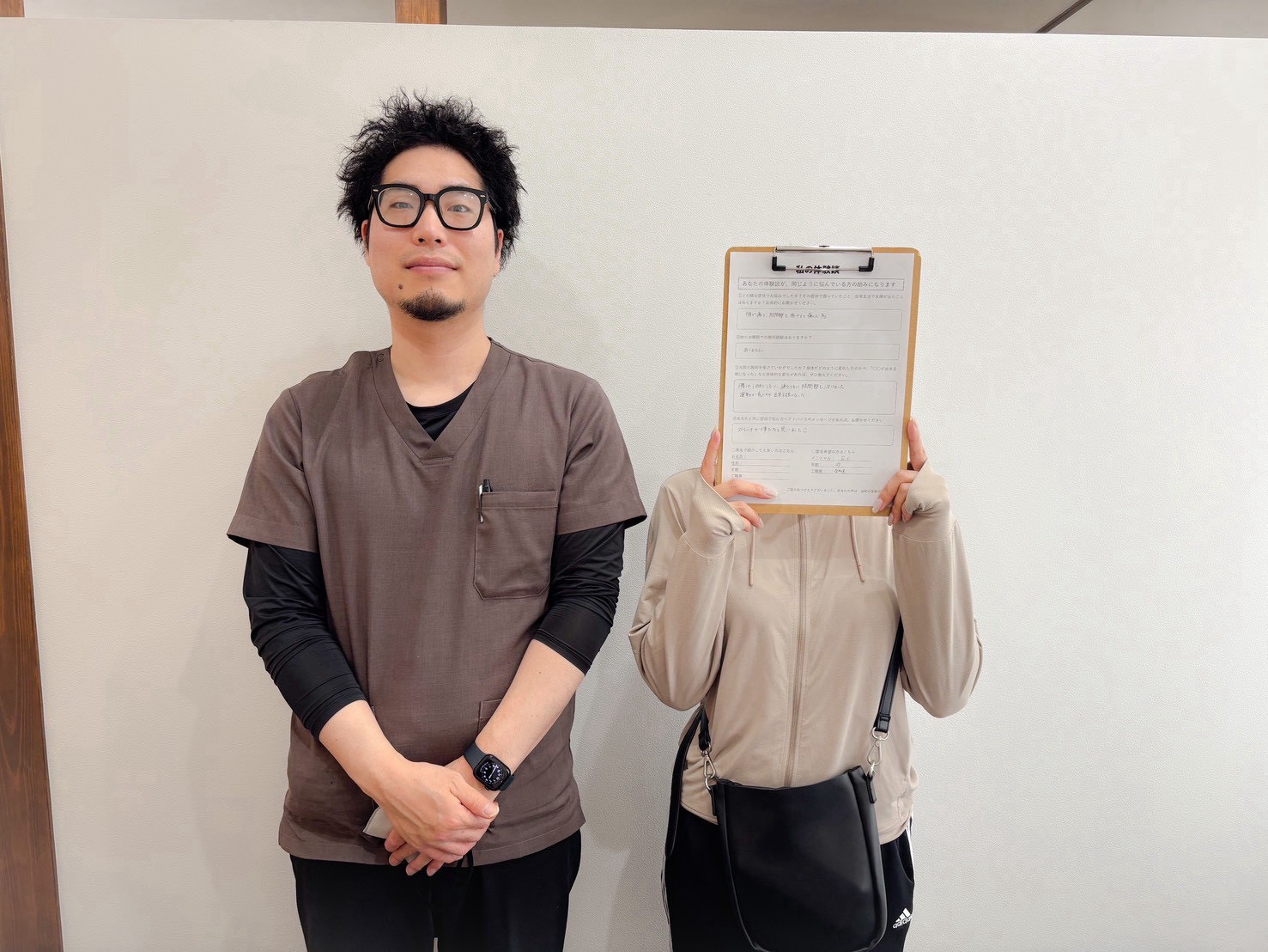 患者さんとの2ショット写真