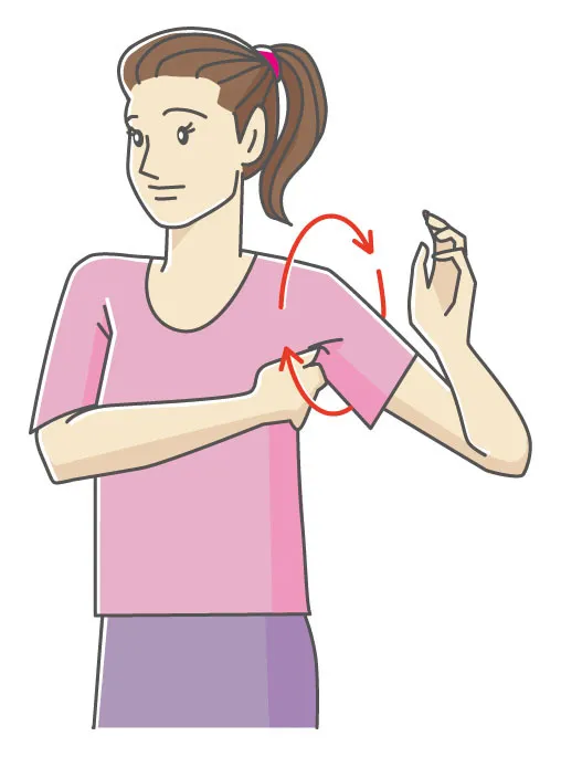 脇の下がつるときの対処法