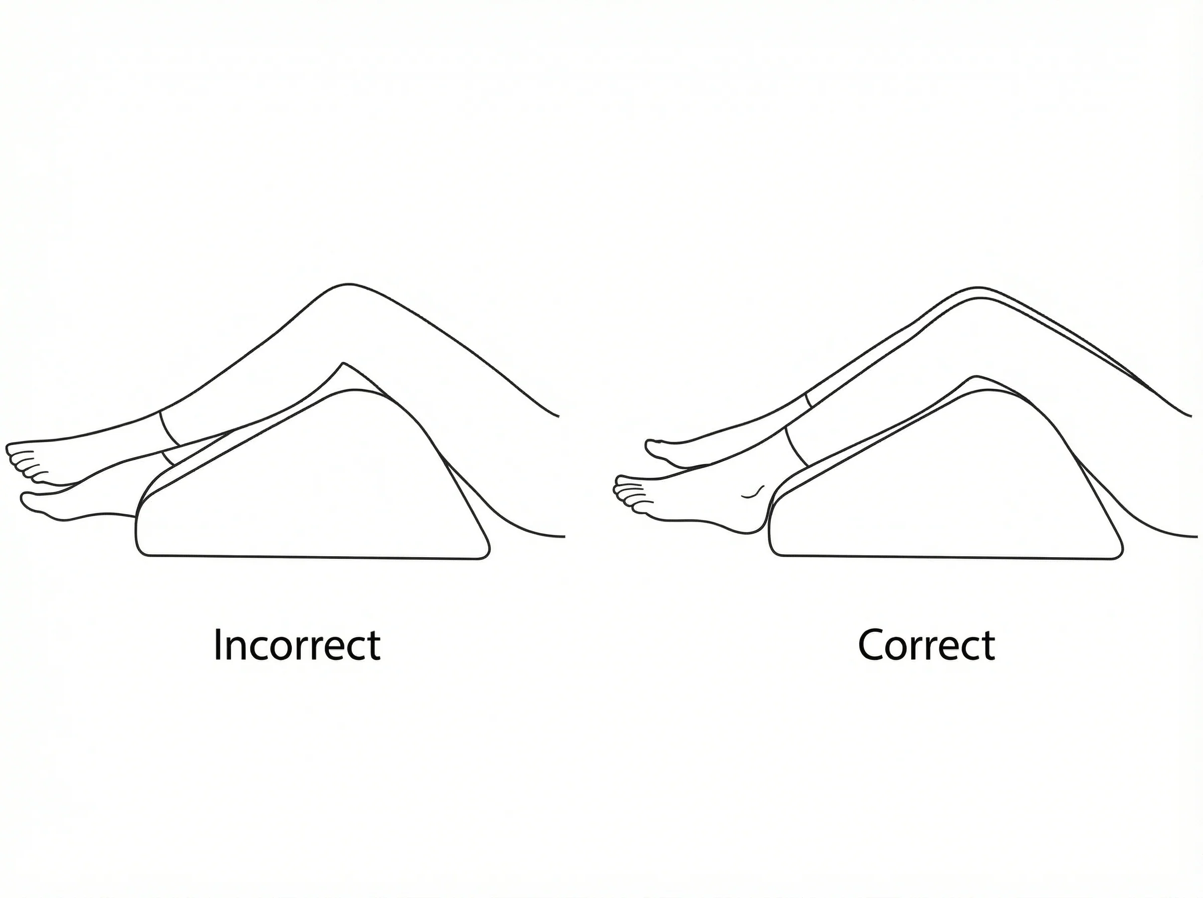 足を上げて寝るときの注意点