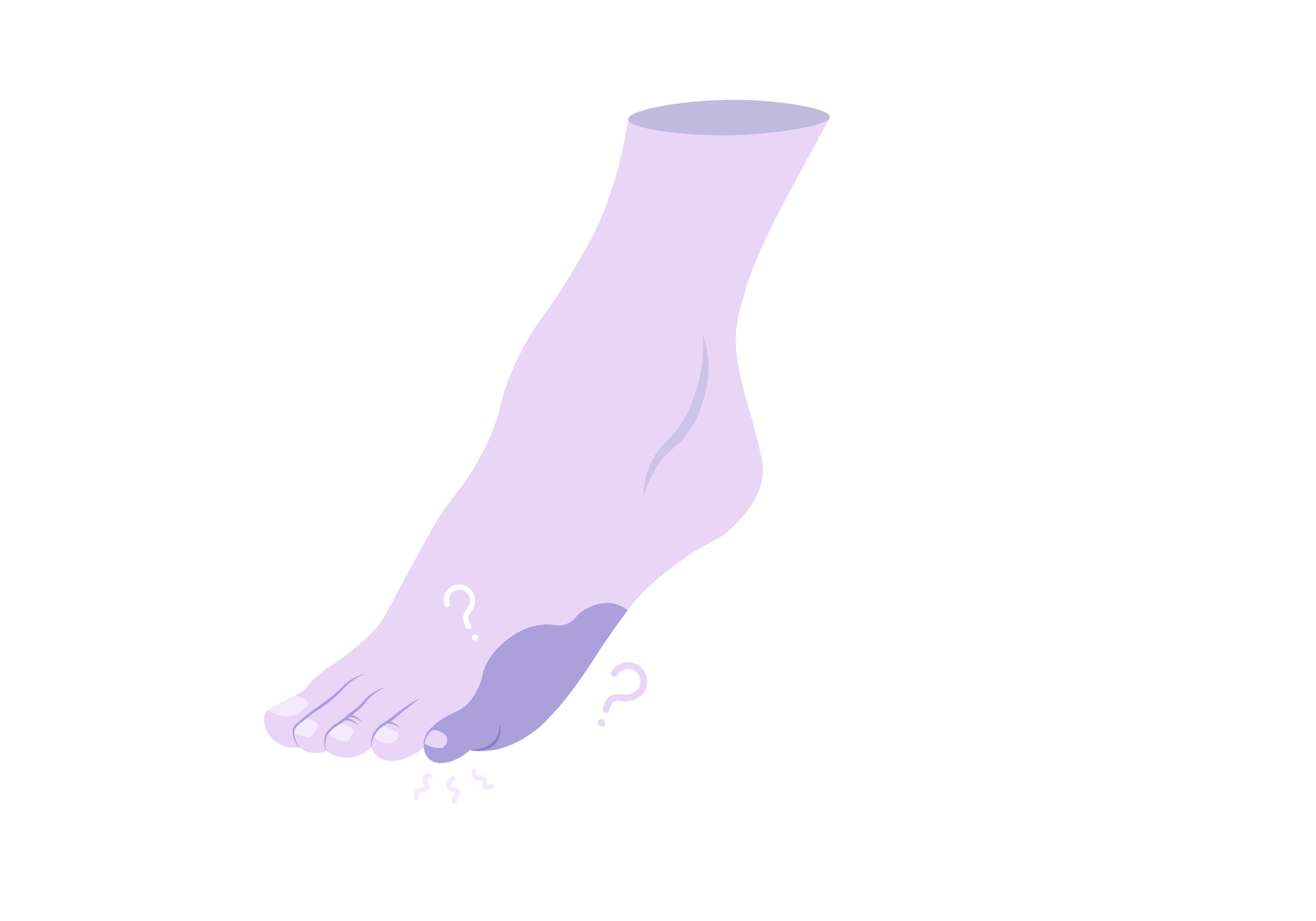 足の小指の感覚がないとは?どんな症状なのか