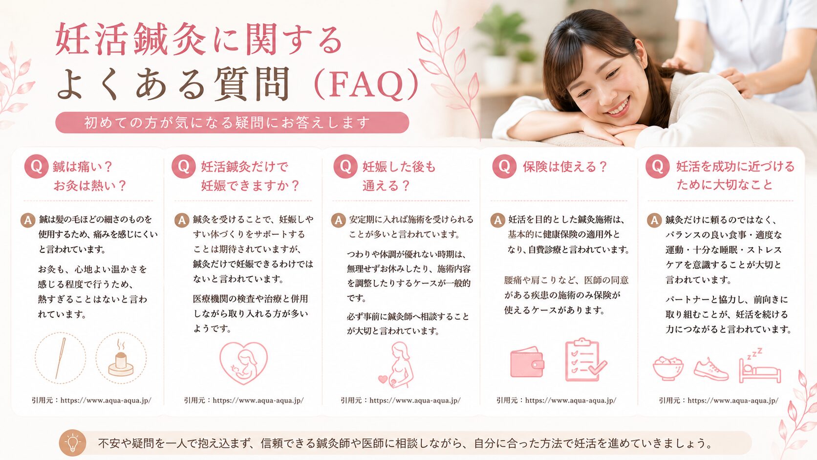 妊活鍼灸に関するよくある質問(FAQ)