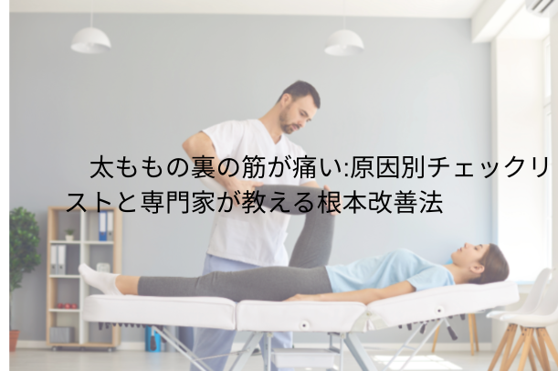 太ももの裏の筋が痛い：原因別チェックリストと専門家が教える根本改善法